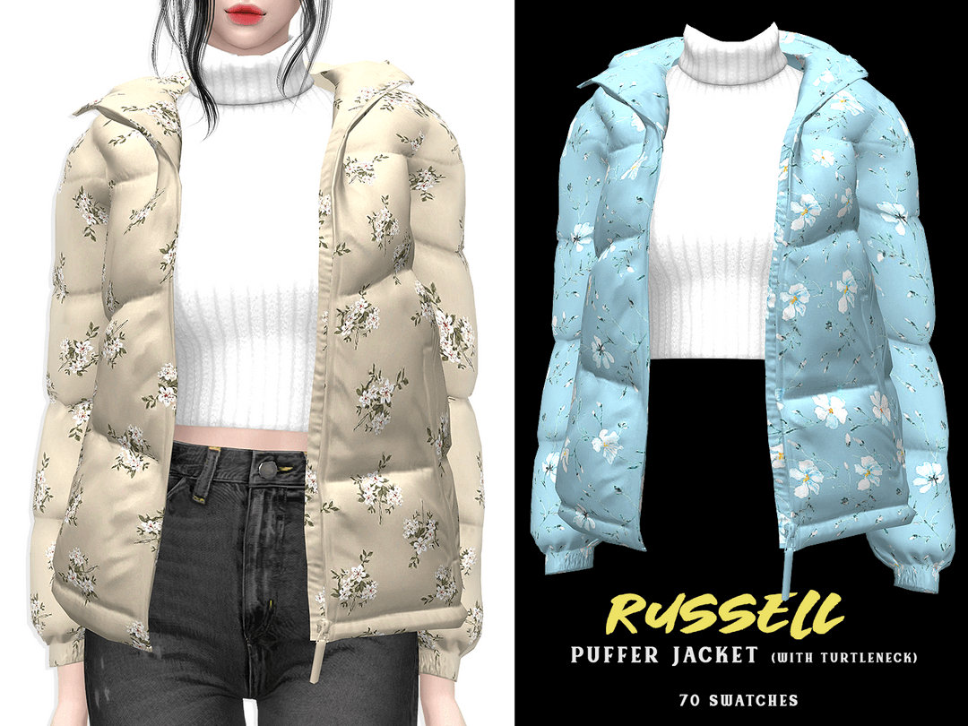 Куртка Russell Puffer Jacket with Turtleneck